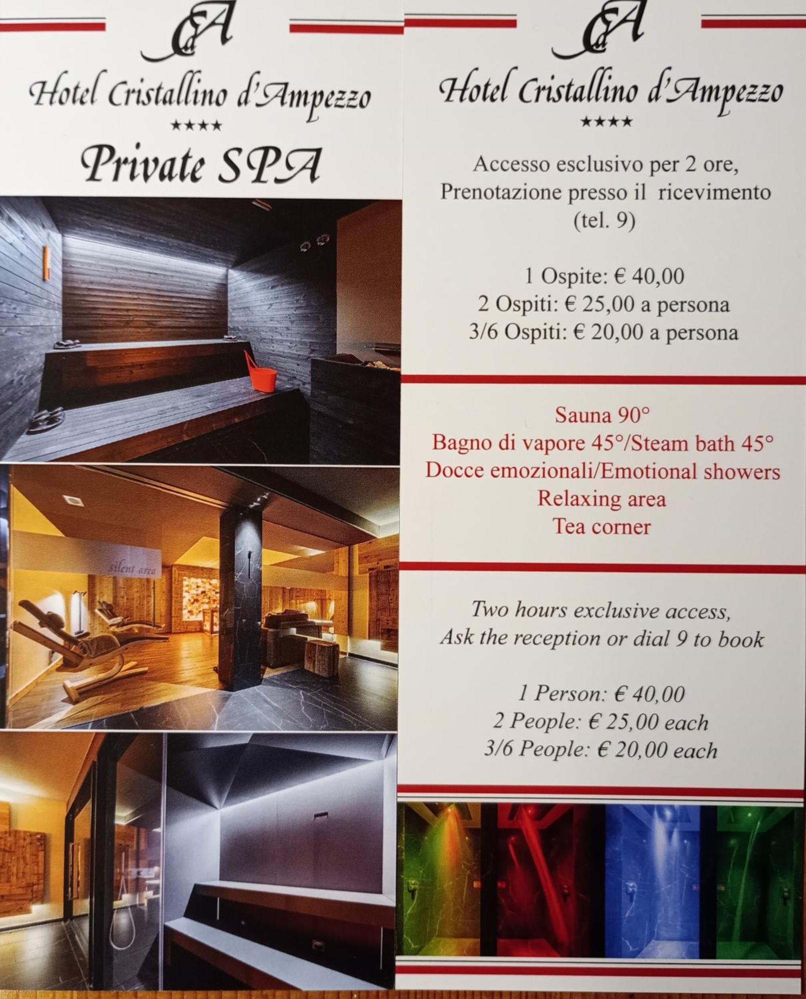 קורטינה ד'אמפזו Hotel Cristallino D'Ampezzo מראה חיצוני תמונה